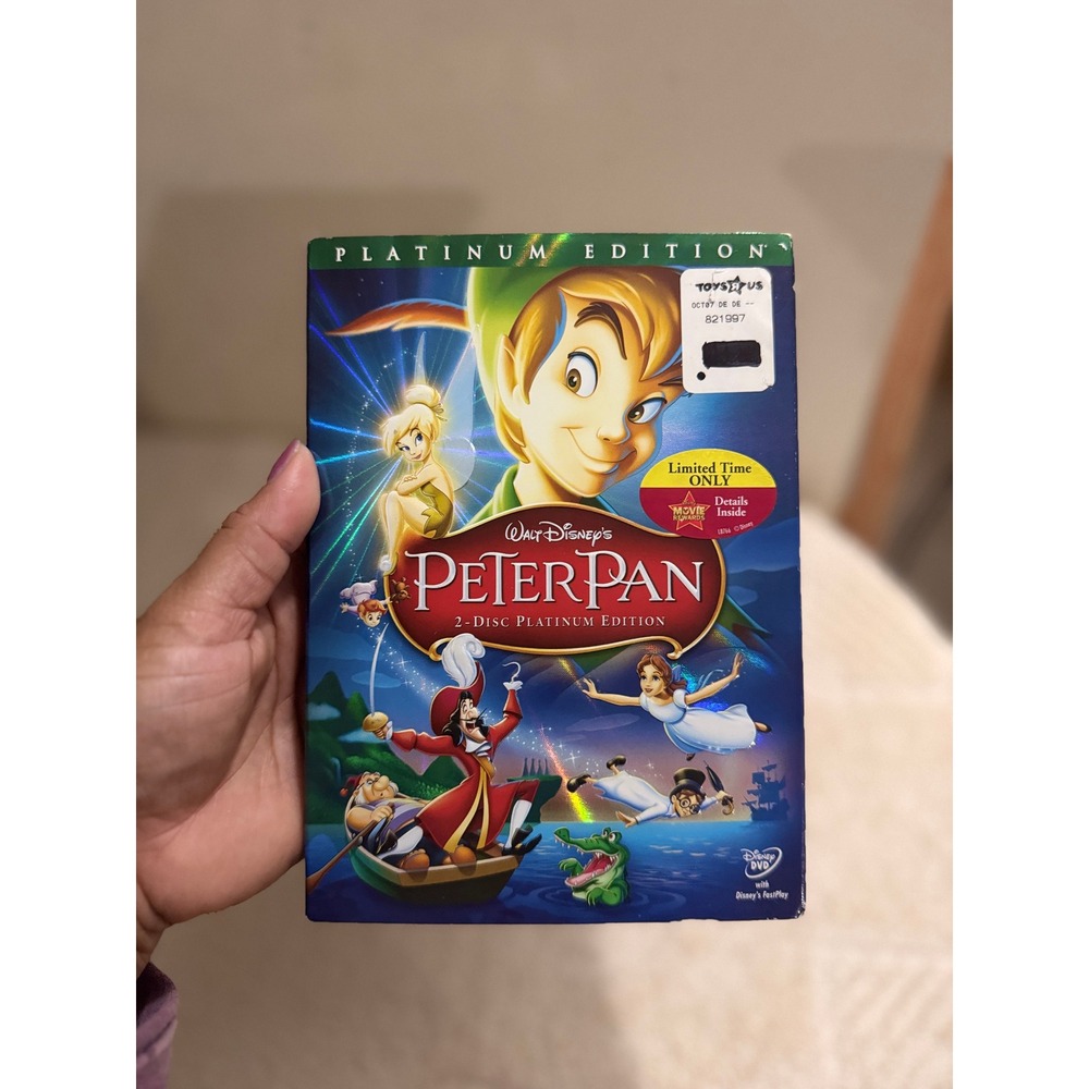 Vintage 2007 Disney Peter Pan 2-Disc Platinum Edition DVD Sealed Slipcover